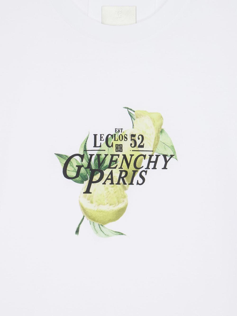 Givenchy T-shirt With Givenchy Lemons Print