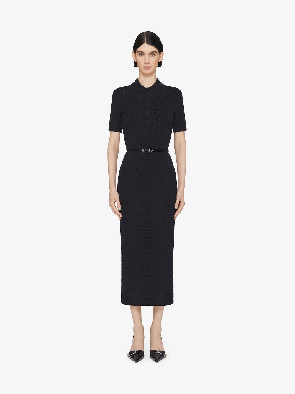 Givenchy Voyou Polo Dress In 4g Jacquard
