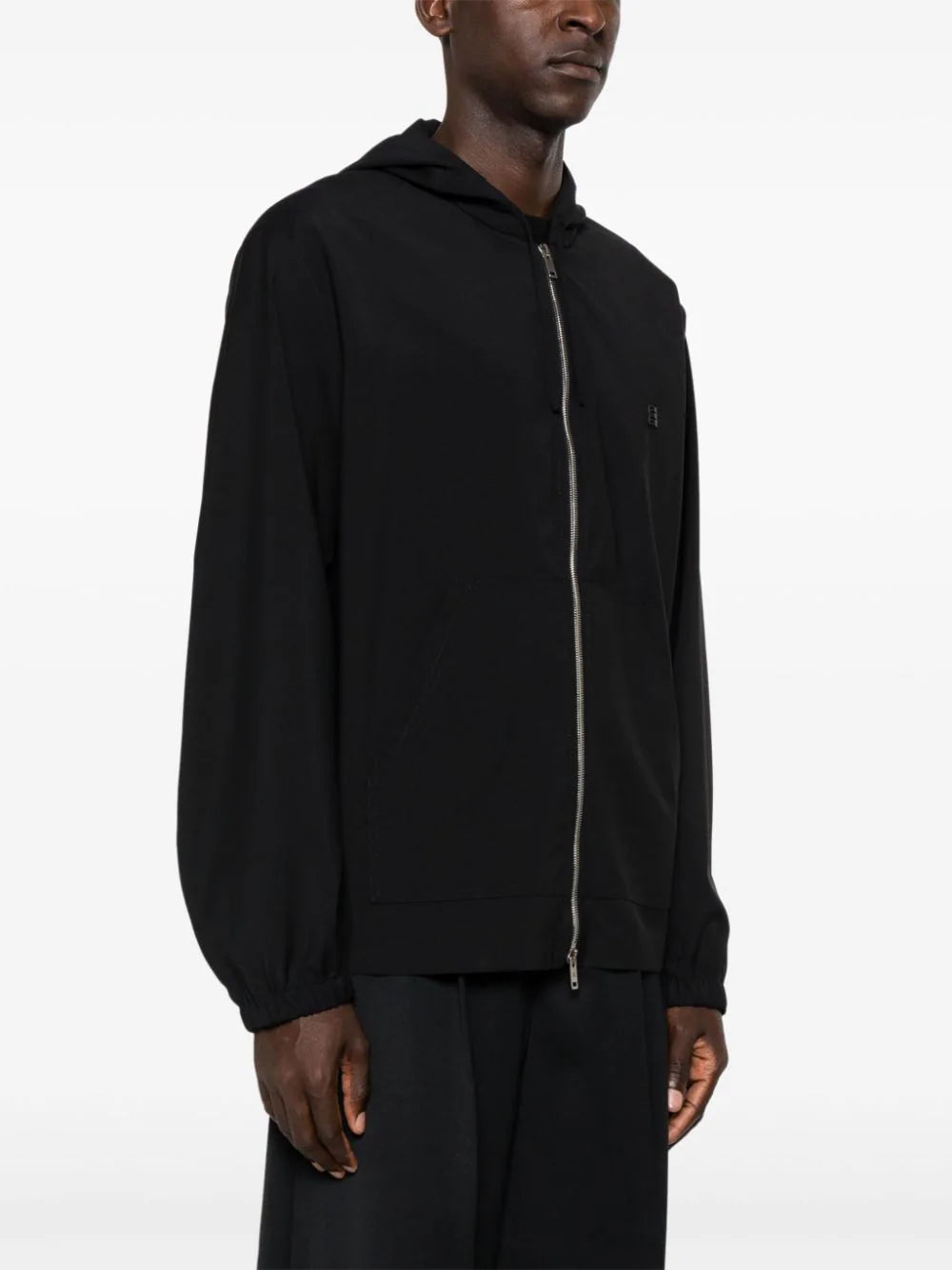 Givenchy Zipped Hoodie In Wool With 4g Detail