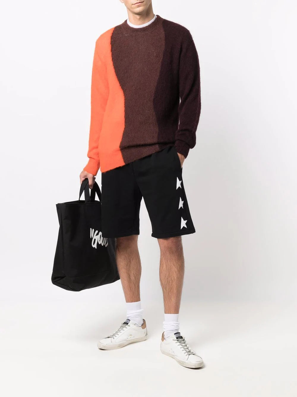 Golden Goose Bermuda Diego With White Stars