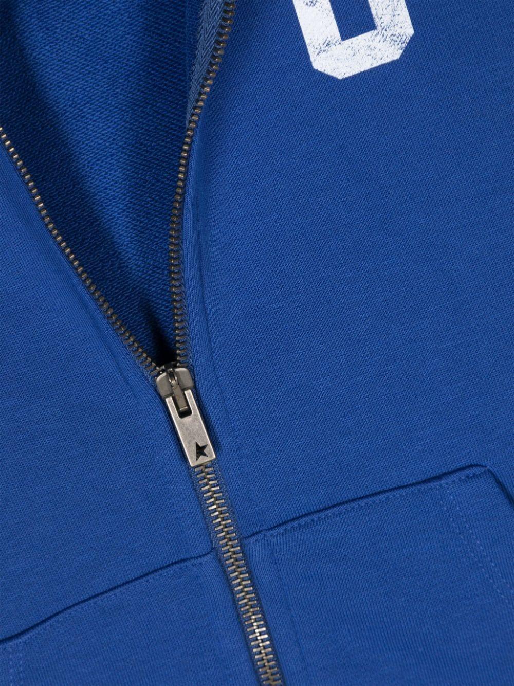 Golden Goose Kids Sweatshirt With Zip And Print