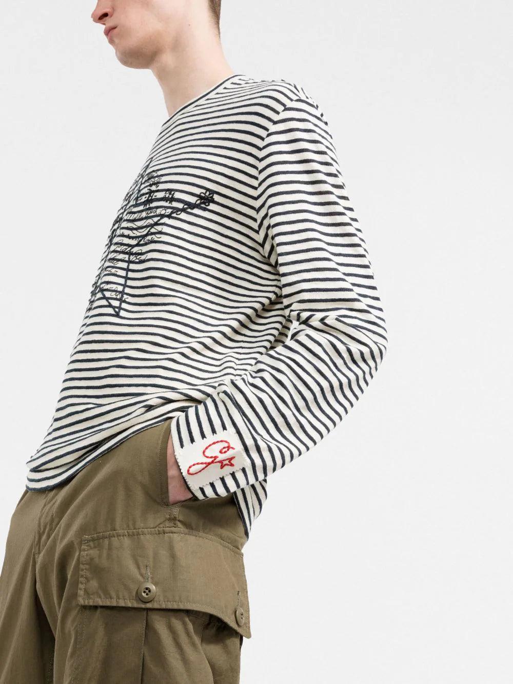 Golden Goose Long-sleeved Striped T-shirt
