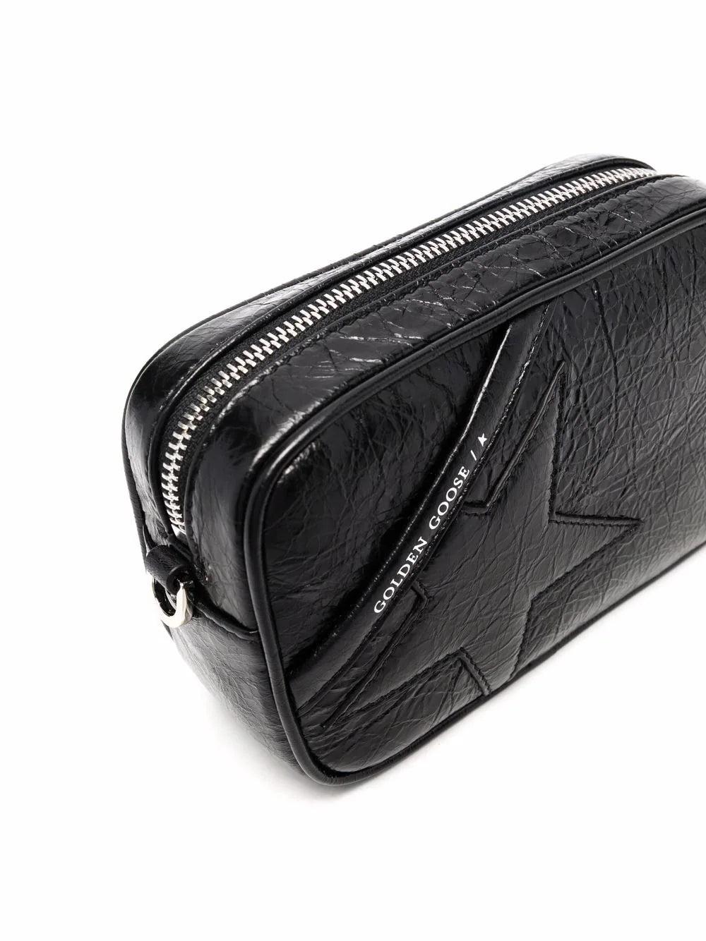 Golden Goose Mini Star Bag In Black Shiny Leather