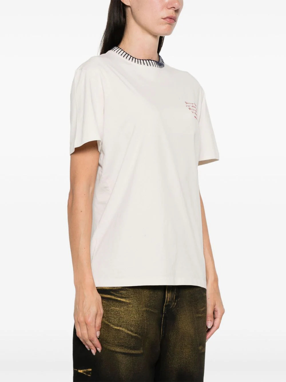 Golden Goose T-shirt With Hand Embroidery