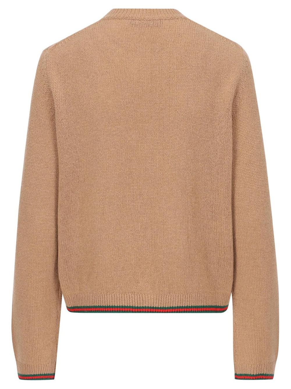 GUCCI Cardigan With Web Finishes