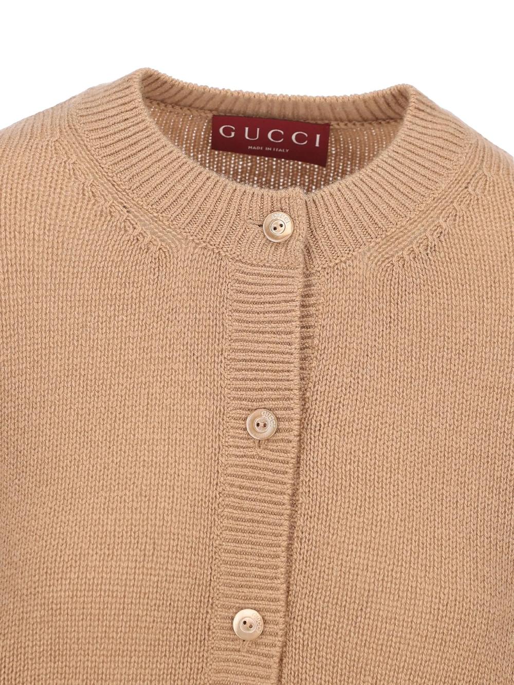 GUCCI Cardigan With Web Finishes