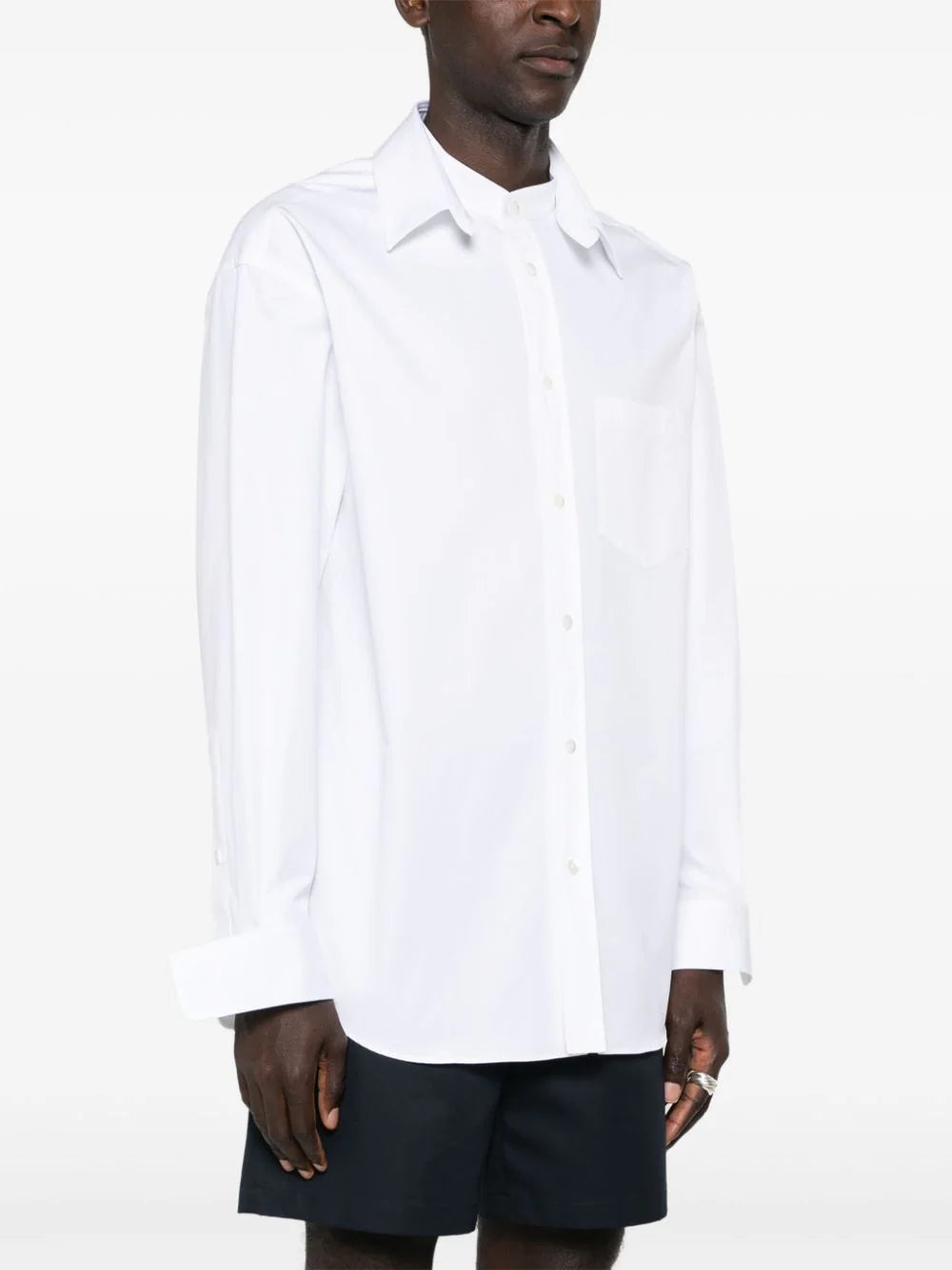 GUCCI Cotton Poplin Shirt With Gucci Detail