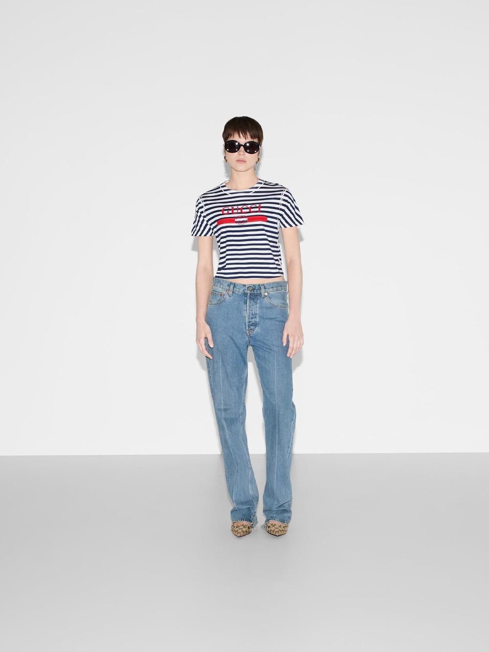 GUCCI Denim Pant With Gucci Label