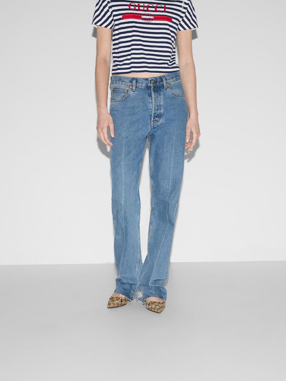 GUCCI Denim Pant With Gucci Label