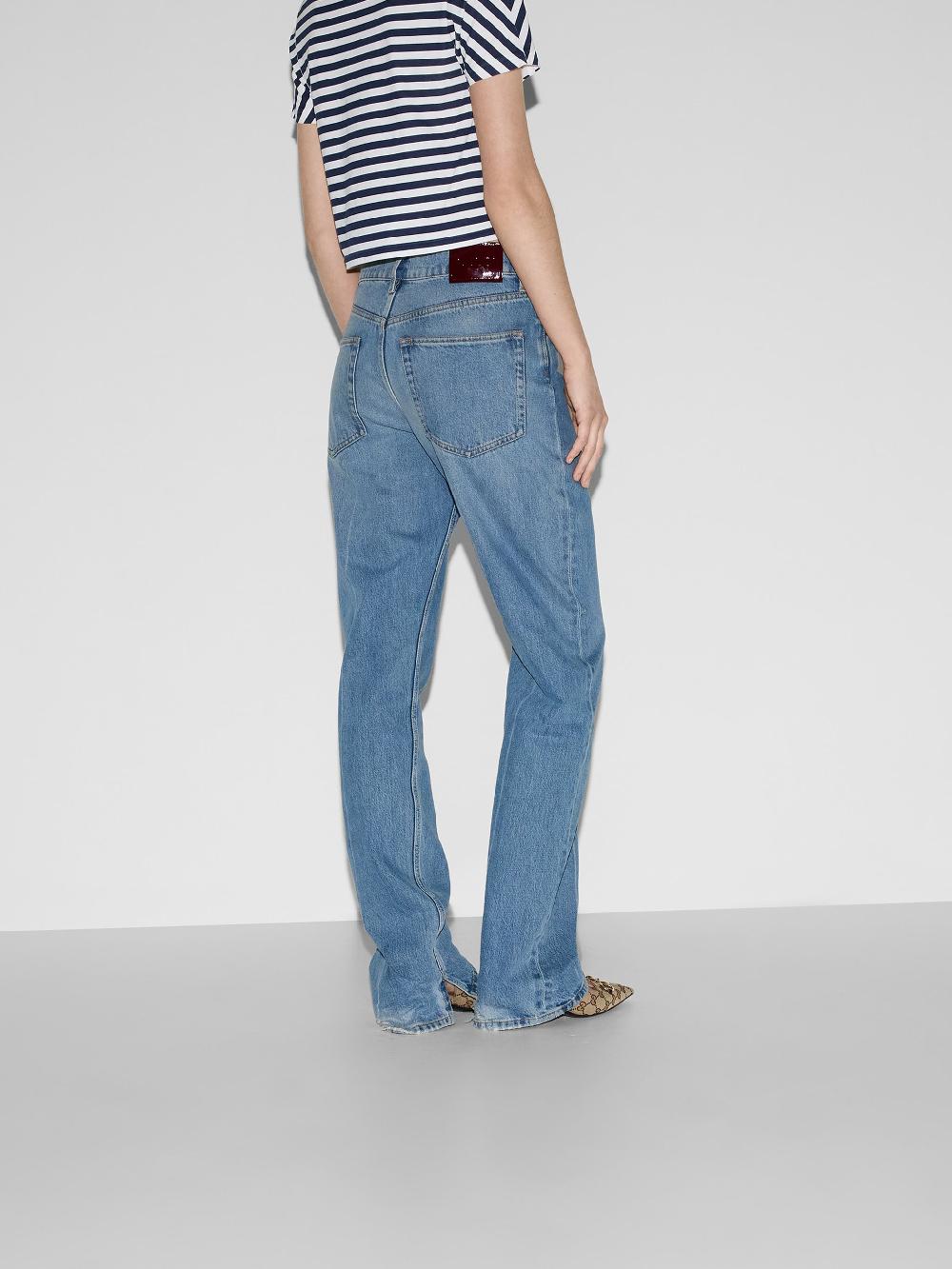 GUCCI Denim Pant With Gucci Label
