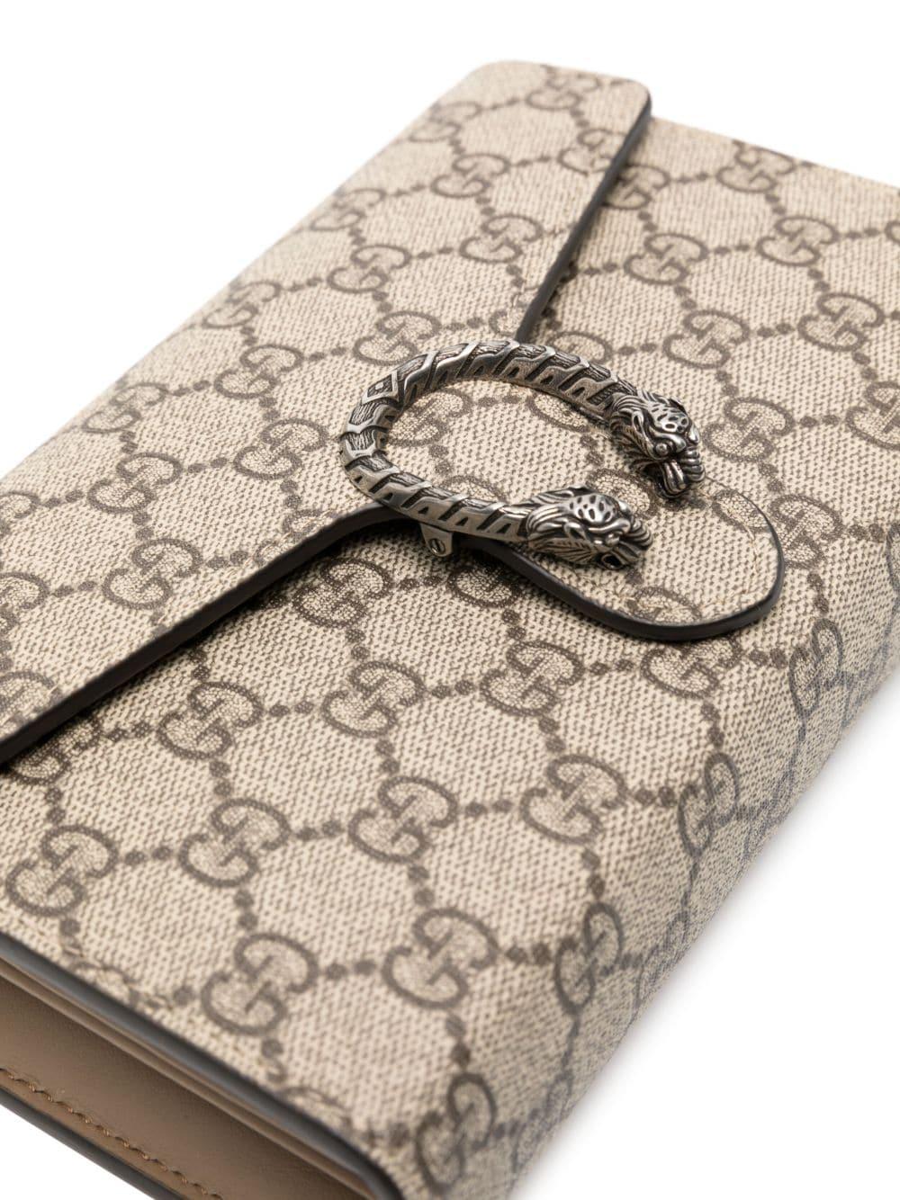 GUCCI Dionysus Gg Supreme Chain Wallet