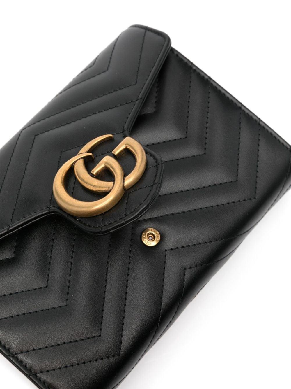 GUCCI Gg Marmont Mini Bag In Quilted Leather
