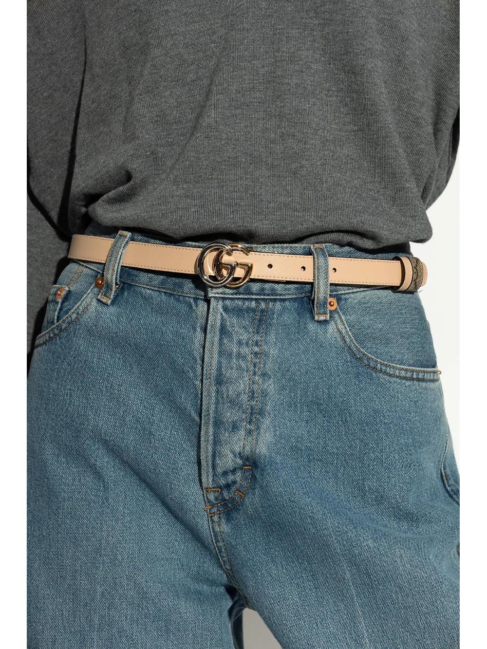 GUCCI Gg Marmont Reversible Thin Belt