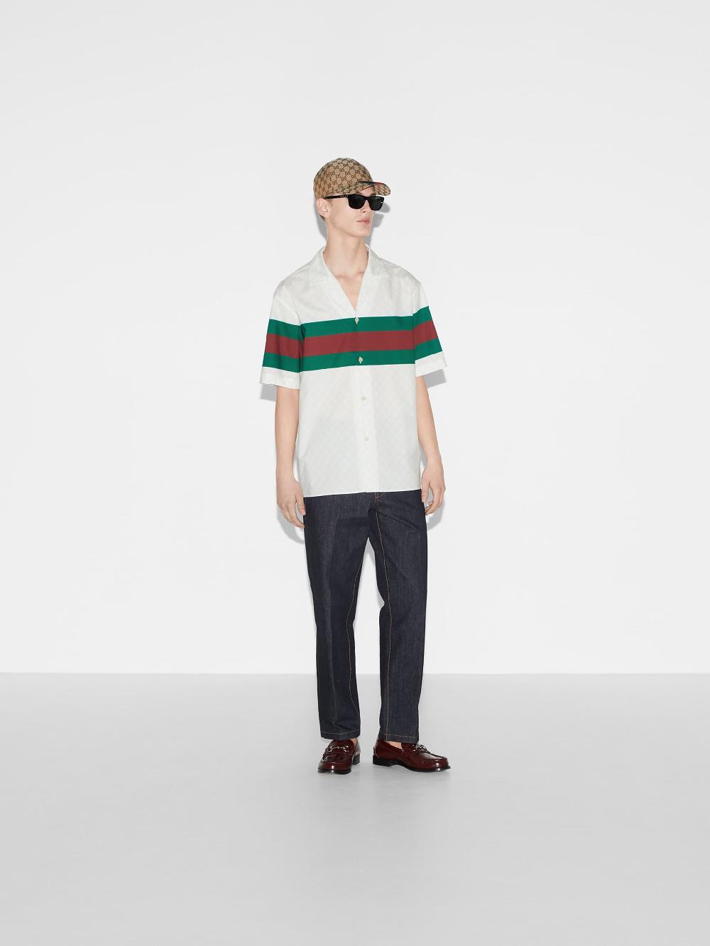 GUCCI Gg Shirt With Web