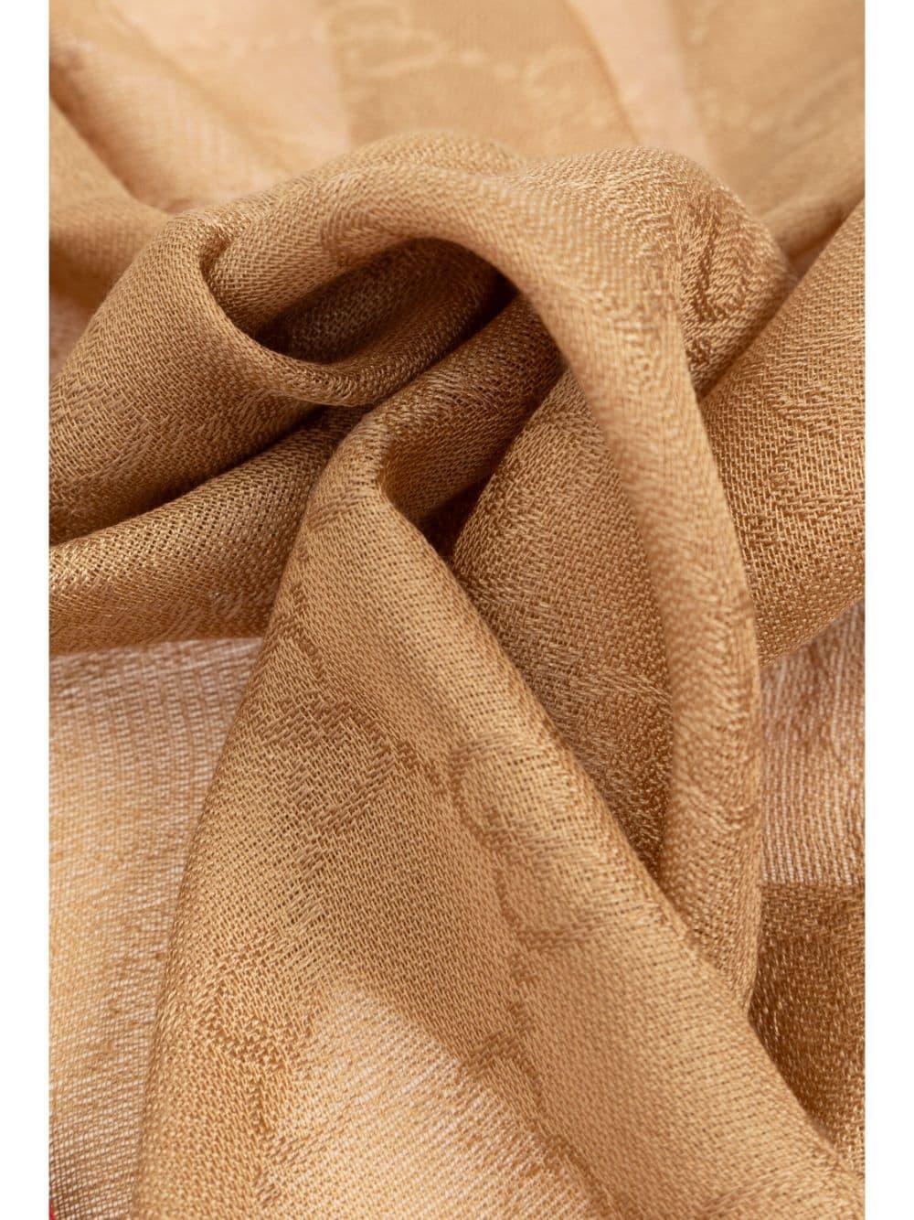 GUCCI Gg Silk Cotton Stole