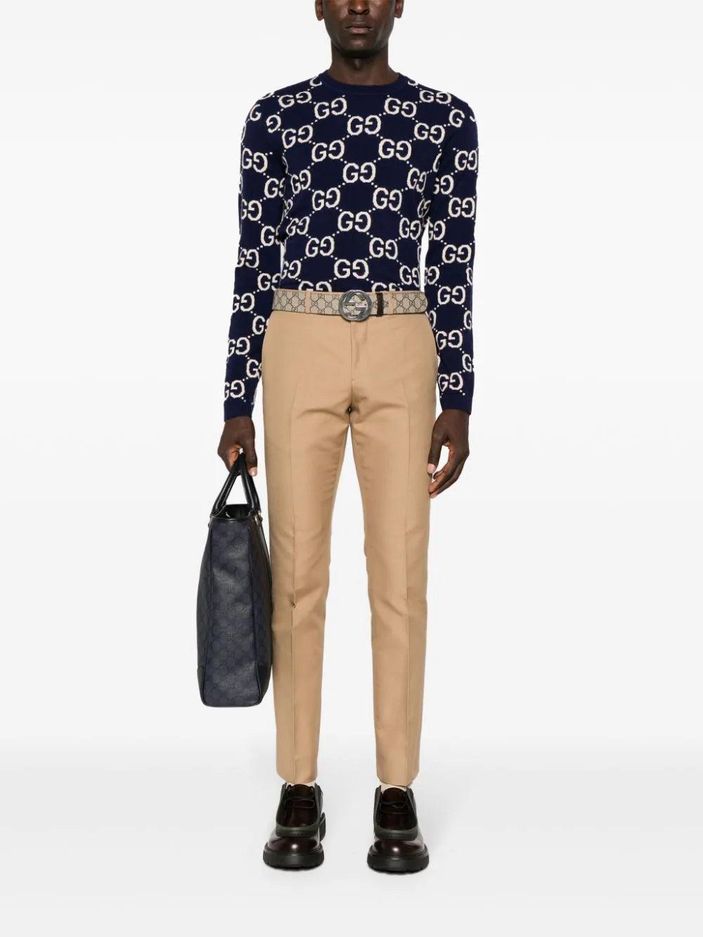 GUCCI Gg Wool Jacquard Sweater