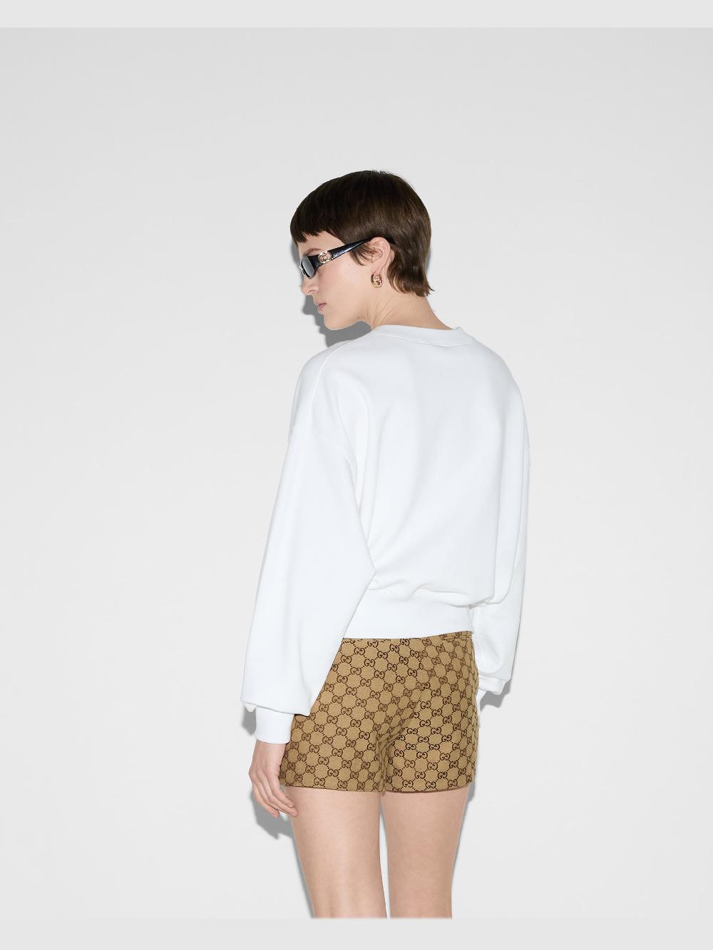 GUCCI Gucci Print Felted Sweatshirt