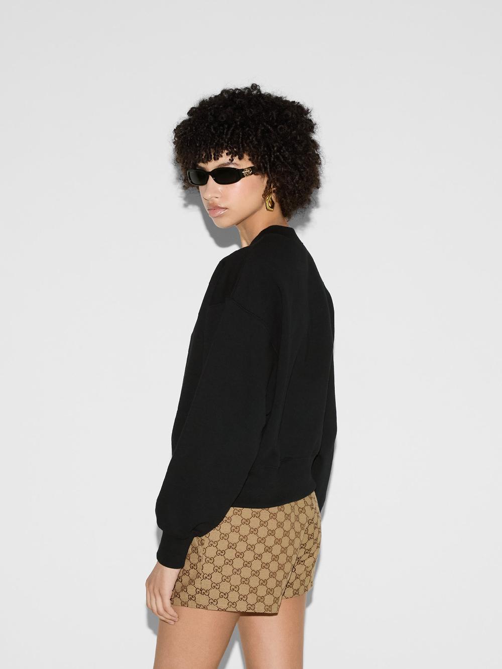 GUCCI Gucci Print Felted Sweatshirt