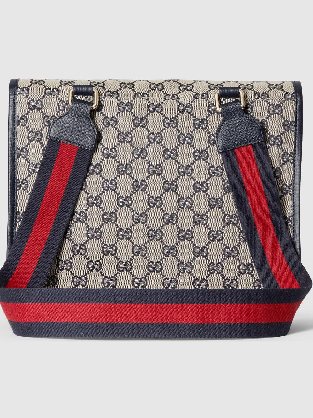 Gucci Kids Gg Canvas Messenger Bag