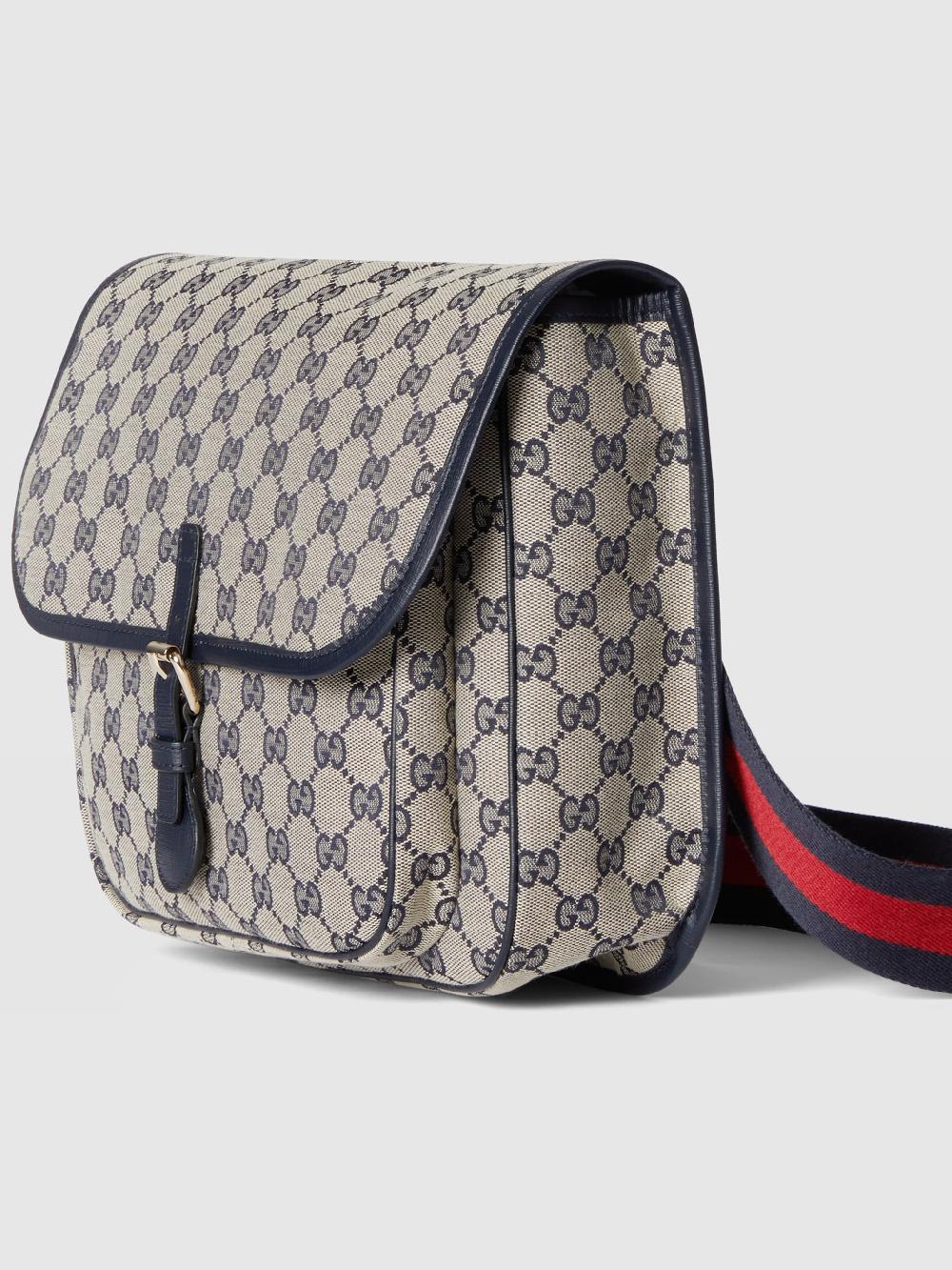 Gucci Kids Gg Canvas Messenger Bag