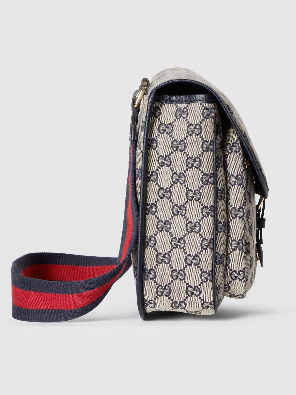 Gucci Kids Gg Canvas Messenger Bag