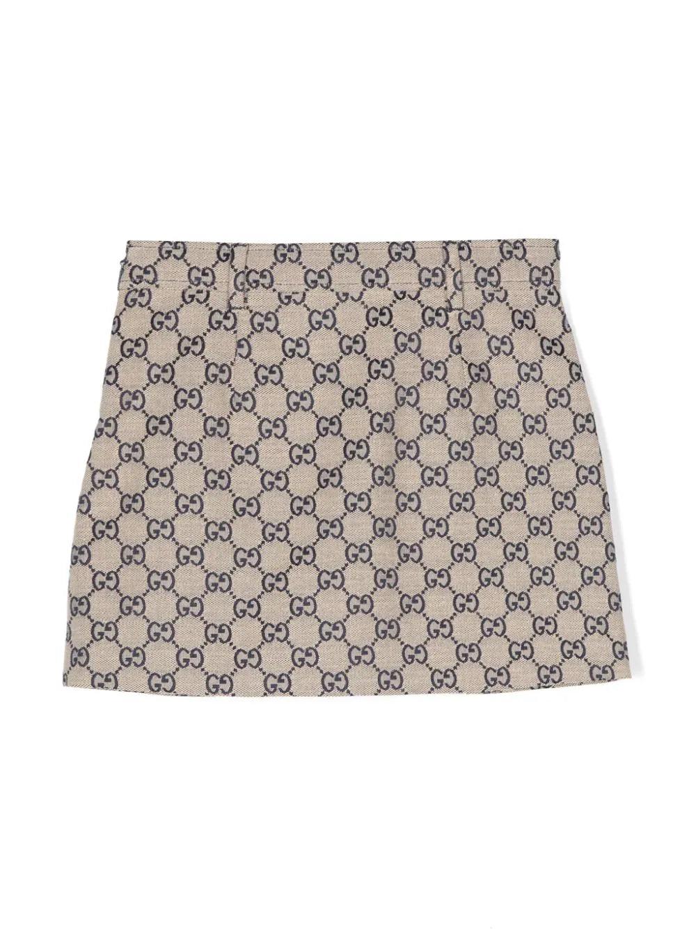 Gucci Kids Gg Canvas Skirt