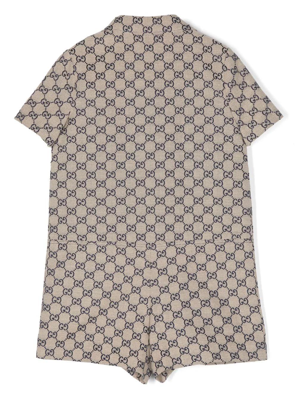 Gucci Kids Gg Playsuit