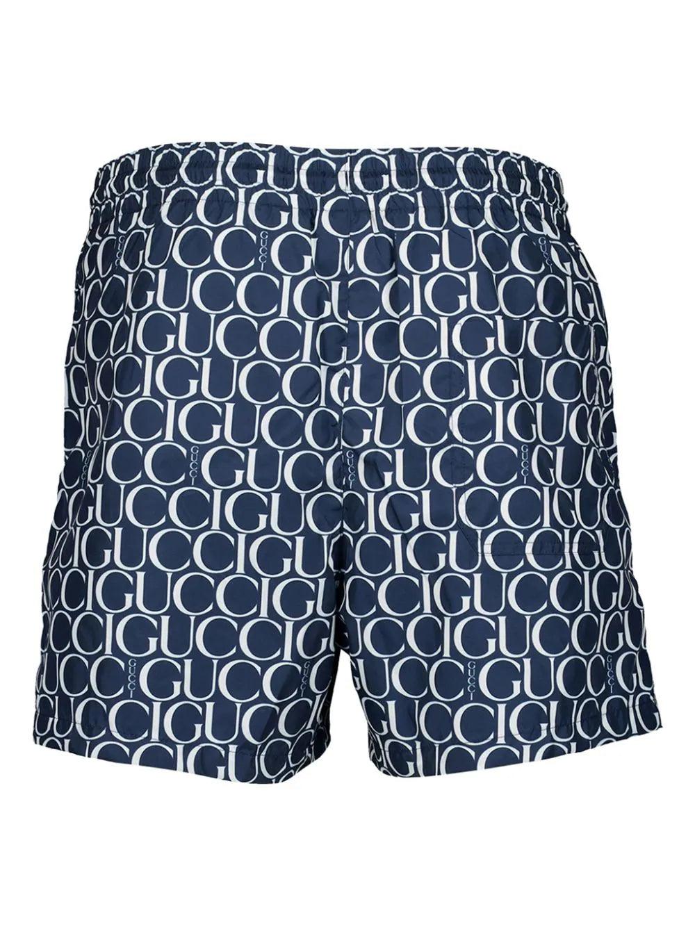 GUCCI Maci Gucci Print Nylon Swim Short