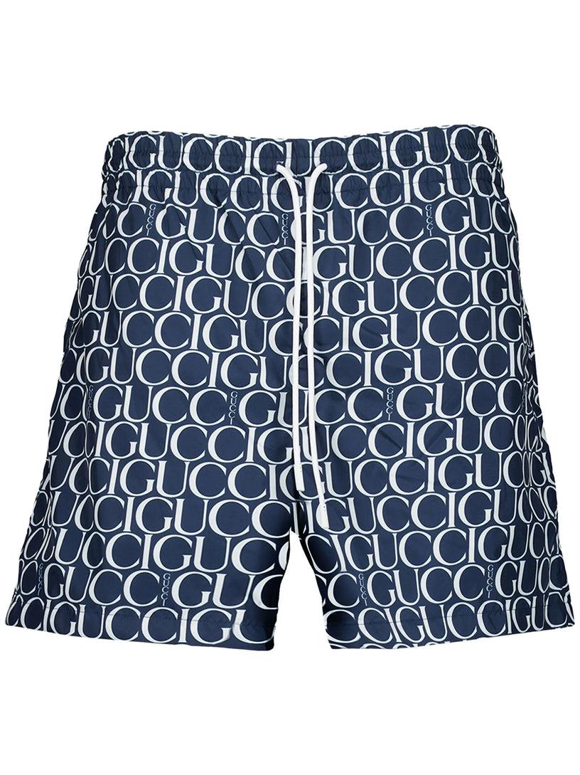 GUCCI Maci gucci print nylon swim short