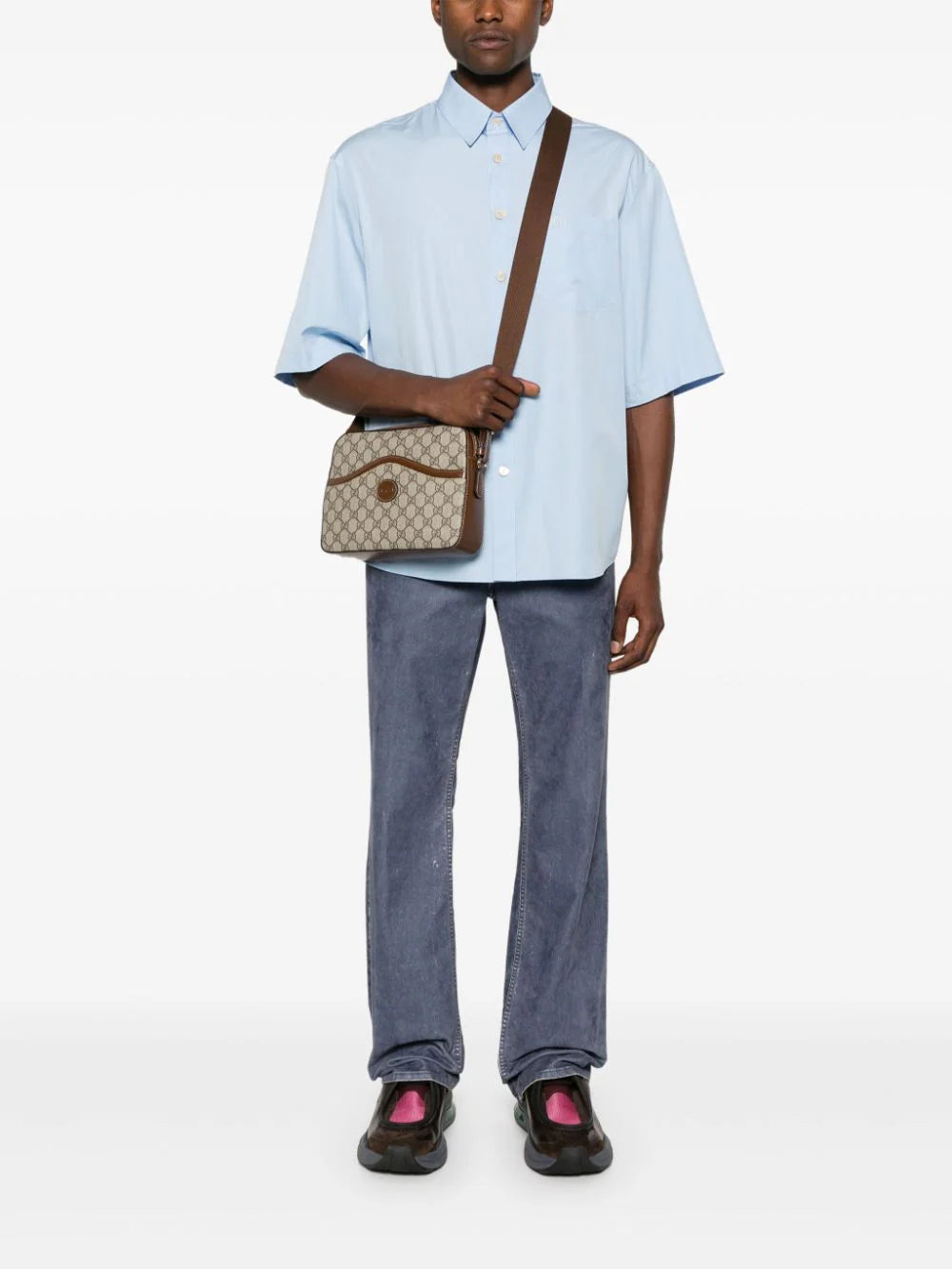 GUCCI Messenger Bag With Interlocking G