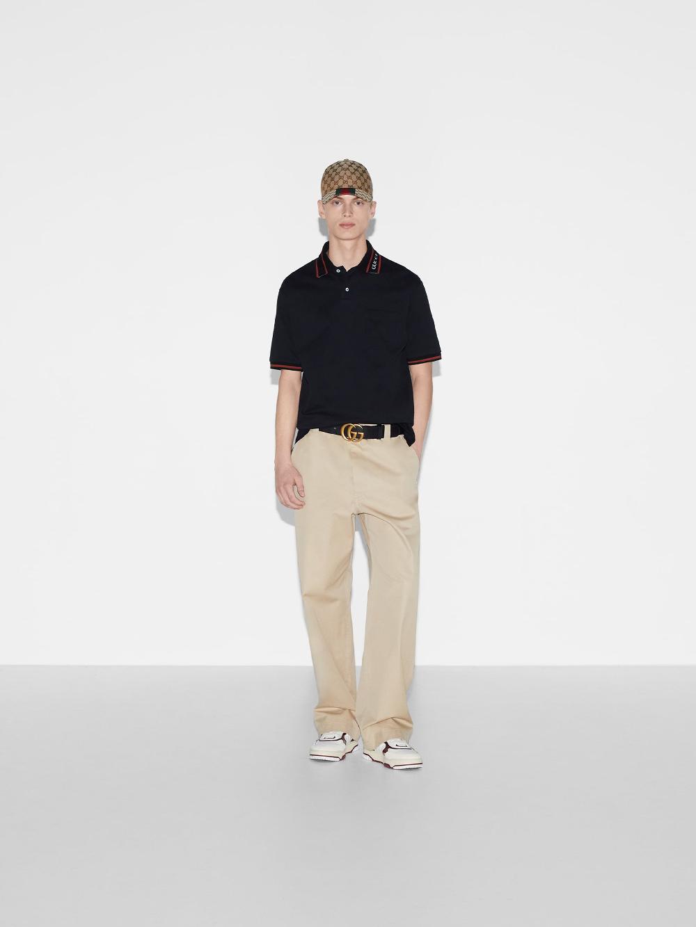 GUCCI Polo Shirt With Web