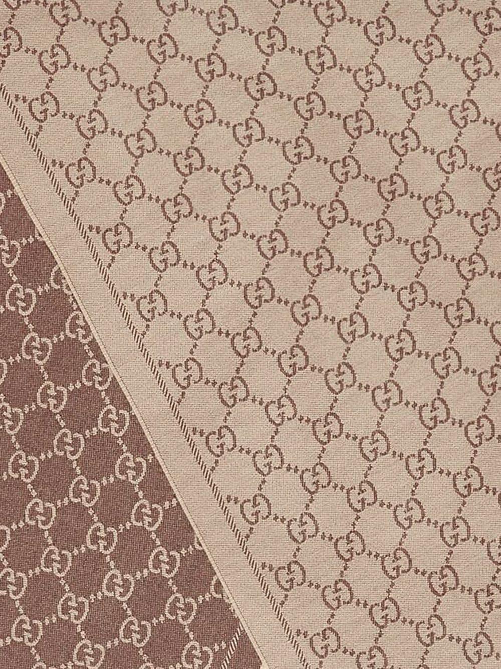 GUCCI Scarf With Gg Jacquard Pattern