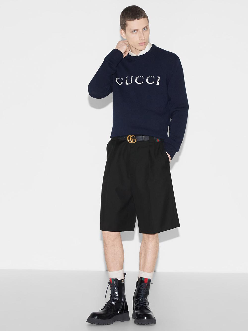 GUCCI Sweater With Gucci Intarsia