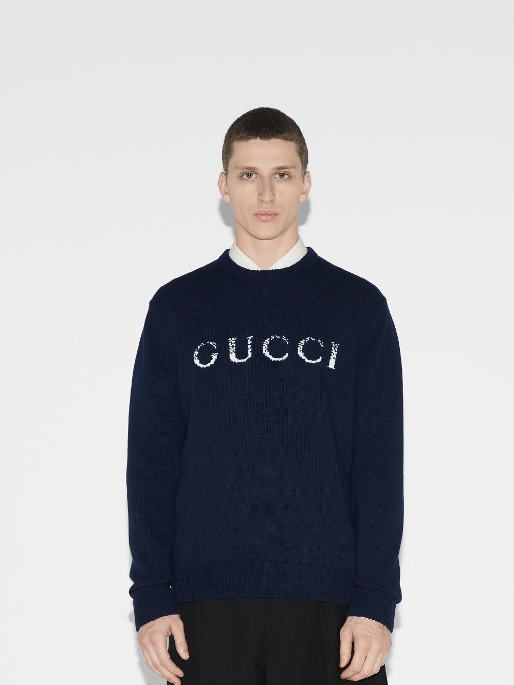 GUCCI Sweater With Gucci Intarsia