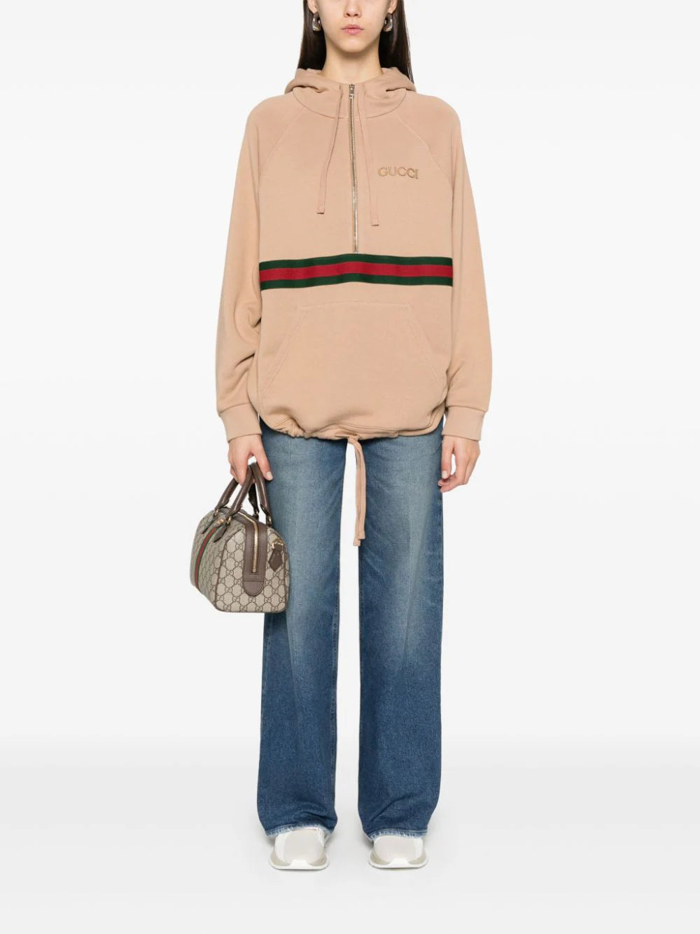 GUCCI Sweatshirt Dress With Hood In Cotton Jersey