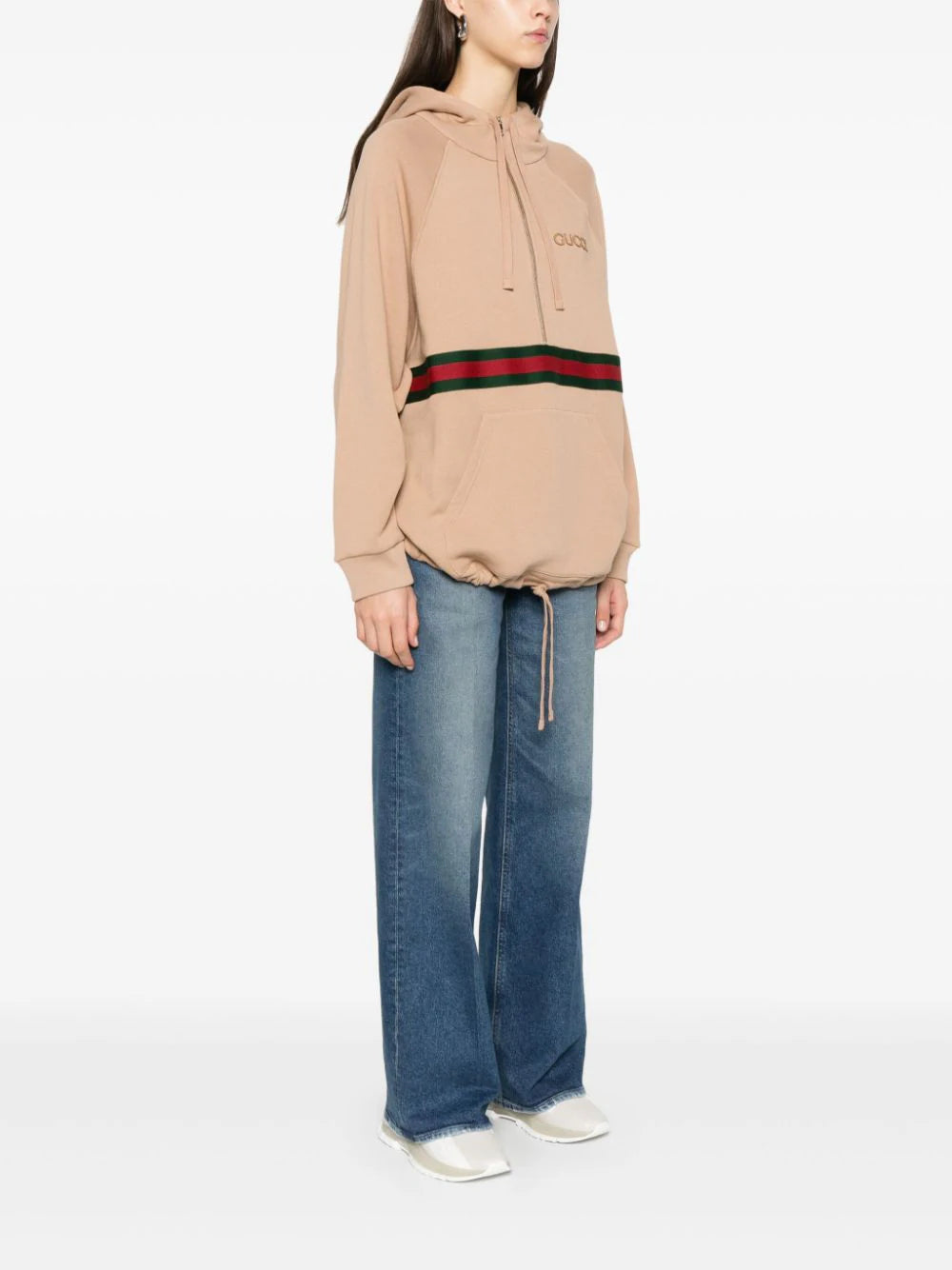 GUCCI Sweatshirt Dress With Hood In Cotton Jersey