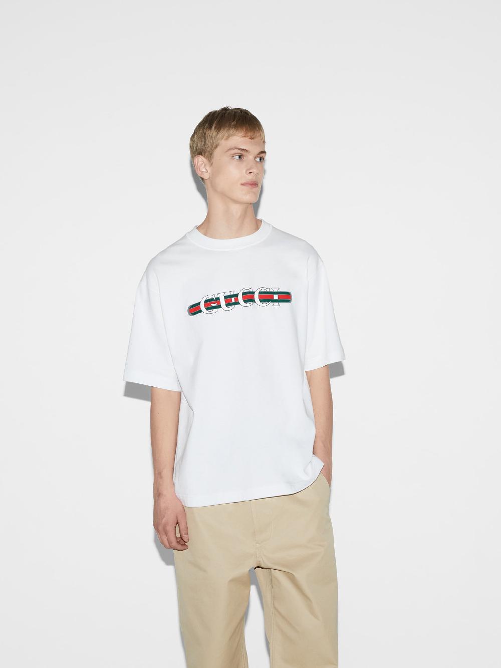GUCCI T-shirt With Gucci Print
