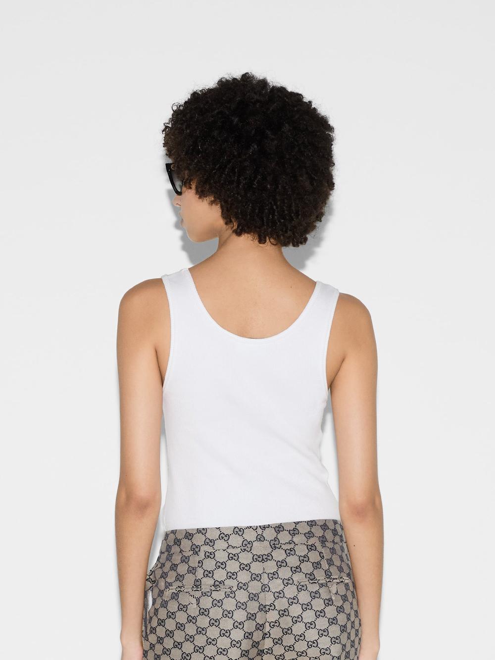 GUCCI Tank Top With Gucci Print
