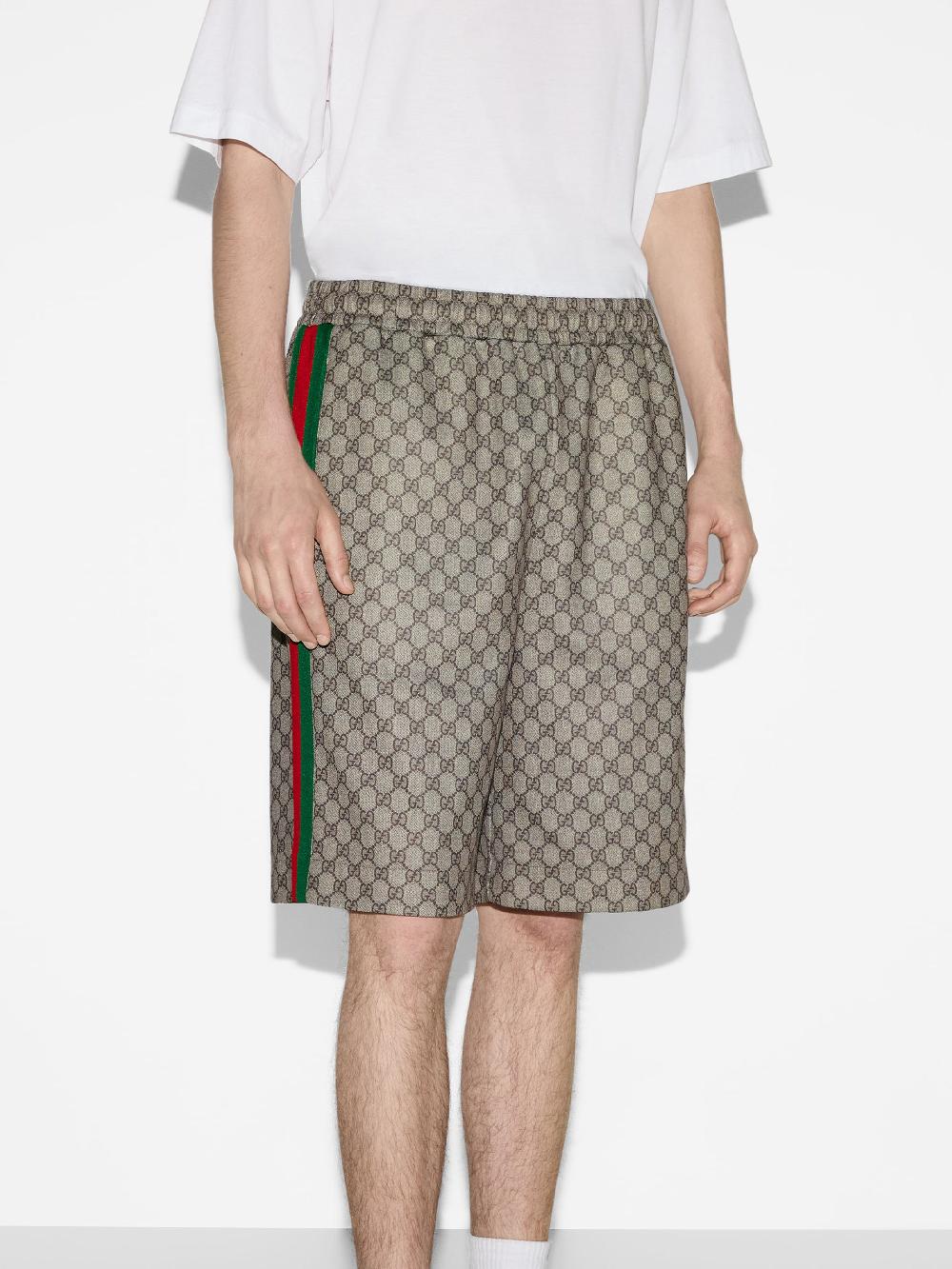 GUCCI Technical Jersey Short With Web