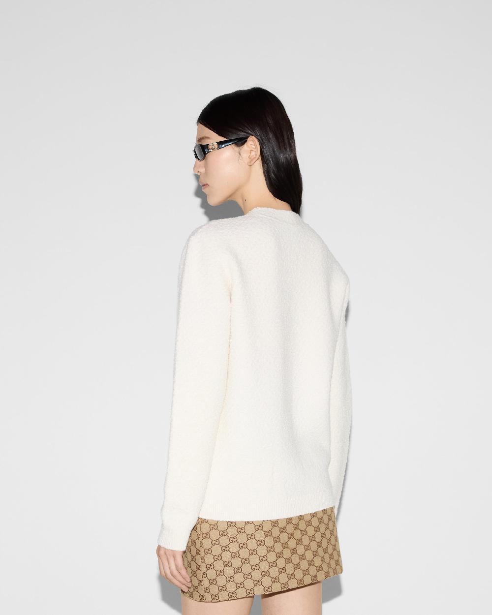 GUCCI Wool Bouclé Cardigan