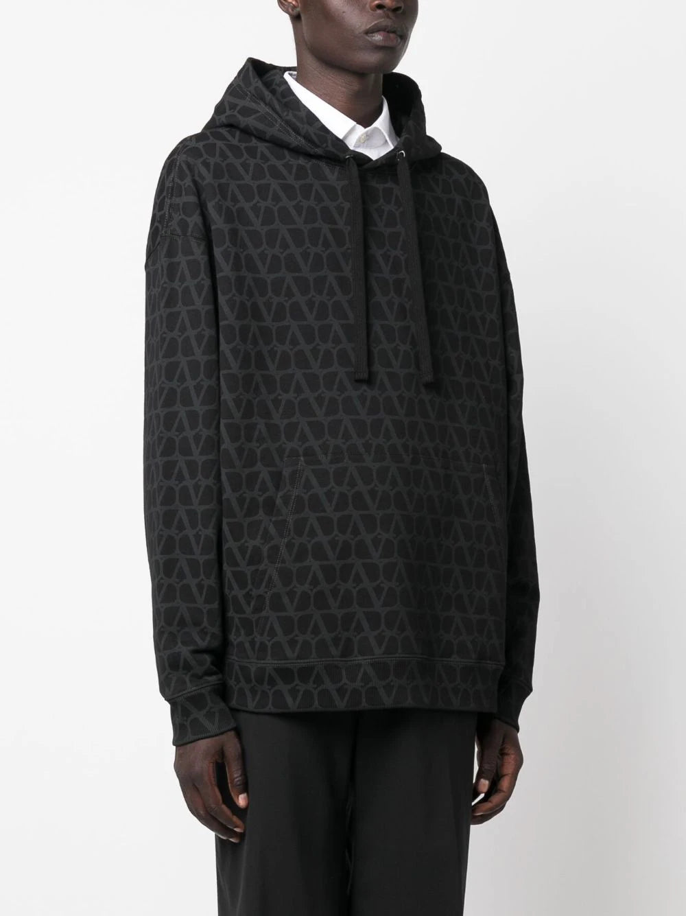 Valentino Garavani Hooded Sweatshirt With All-over Toile Iconographe