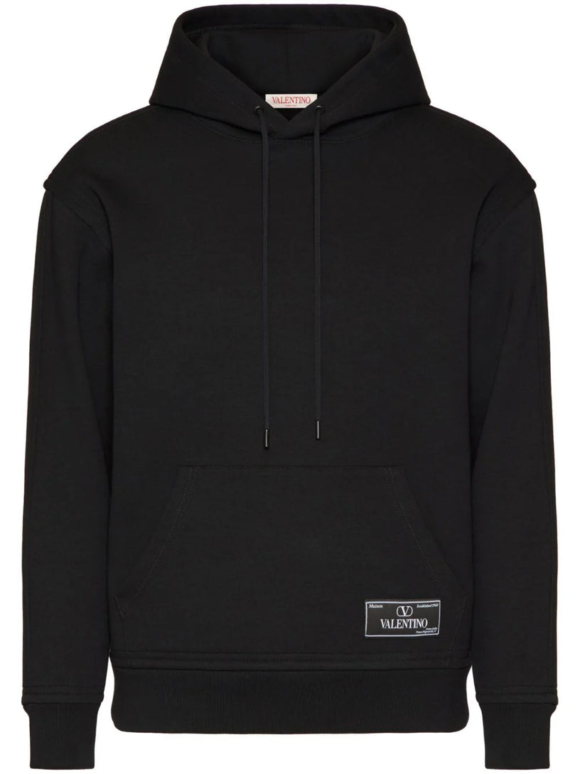Valentino Garavani Hooded sweatshirt with maison valentino tailoring label