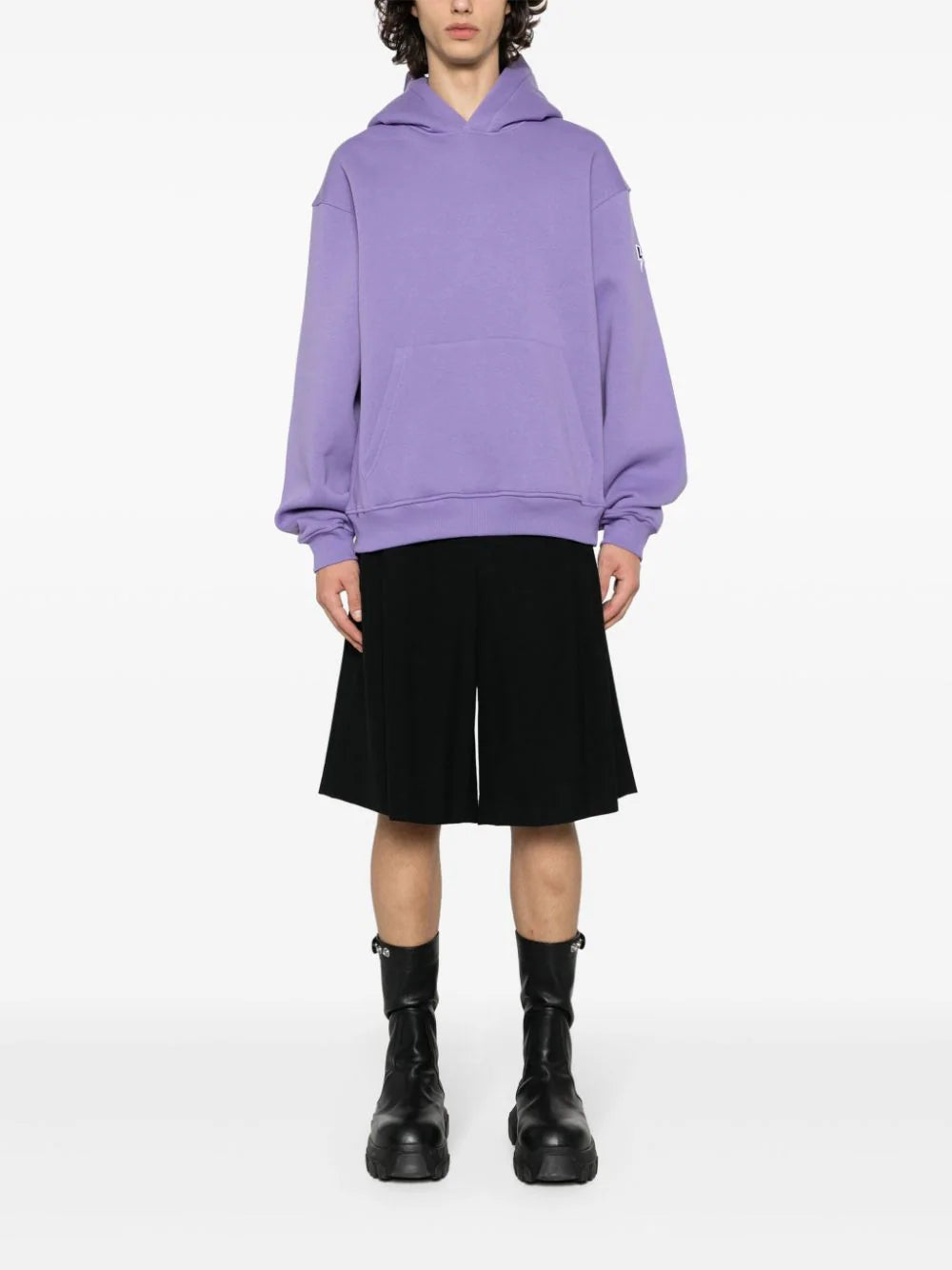 NEIL BARRETT Hooded Sweatshirt With Thunderbolt Logo