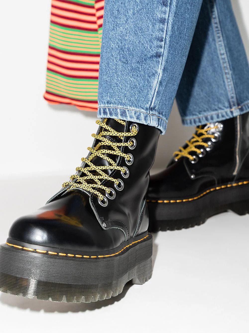 Dr.Martens Jadon Max Platform Boots In Buttero Leather