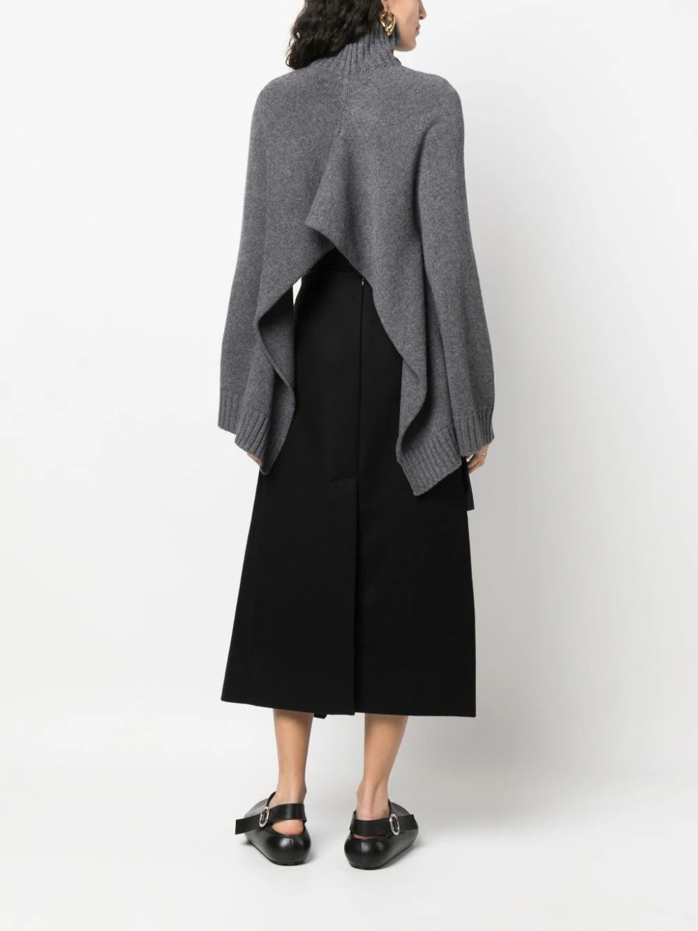 JIL SANDER Asymmetric Cropped Jumper