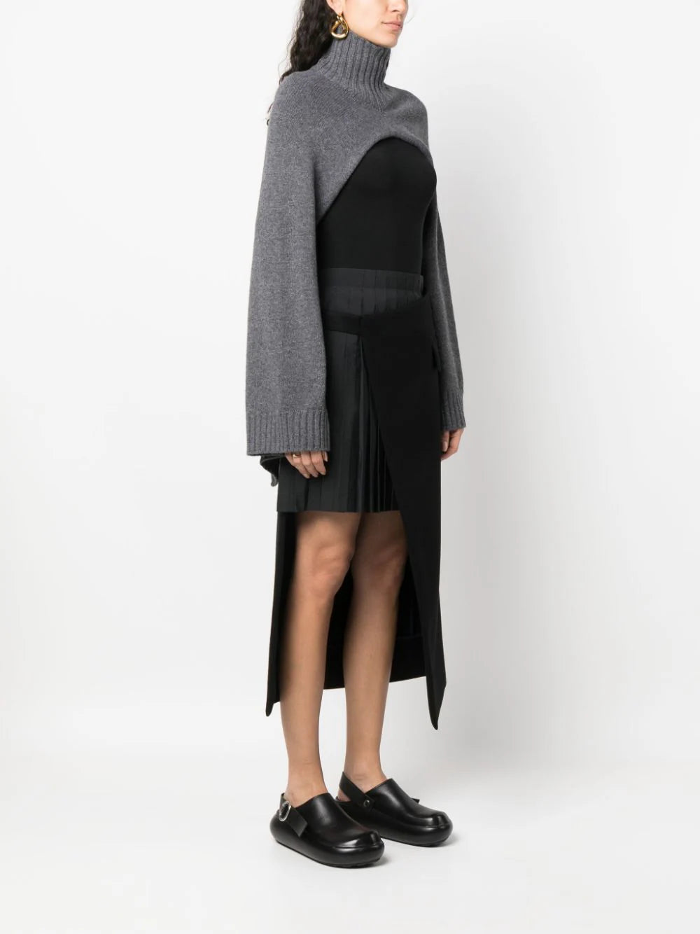 JIL SANDER Asymmetric Cropped Jumper
