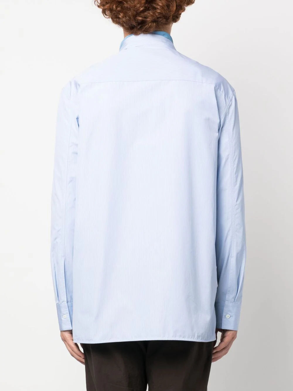 JIL SANDER Logo-embroidered Pinstripe Shirt