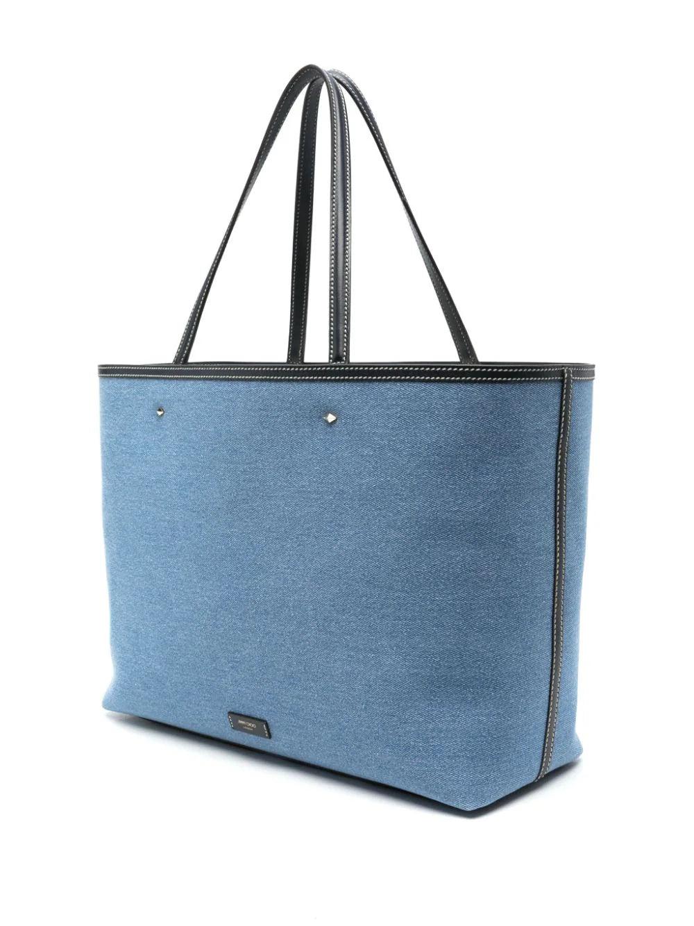 JIMMY CHOO Marlis Denim Tote Bag