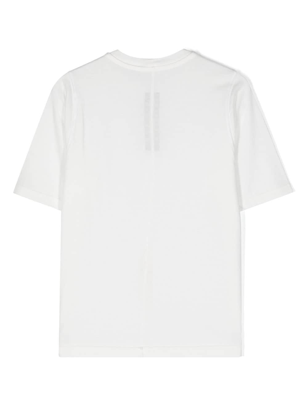 Rick Owens Kids Jumbo T-shirt In Milk Medium Weight Cotton Jersey
