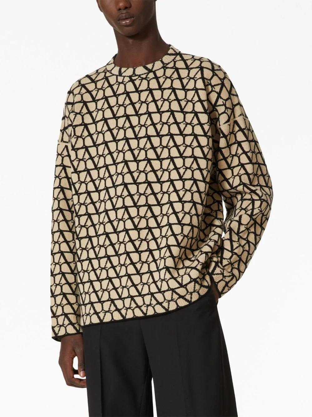 Valentino Garavani Jumper With All-over Toile Iconographe